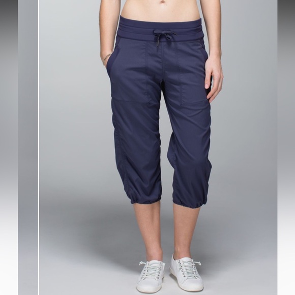 lululemon athletica Pants - Lululemon Studio Crop *No Liner in Cadet Blue